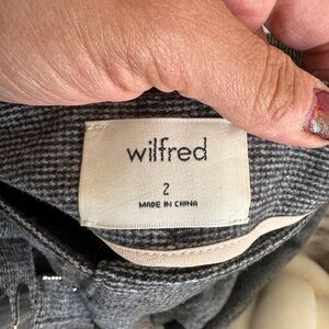 Wilfred Charcoal Houndstooth wool blend pants size 2